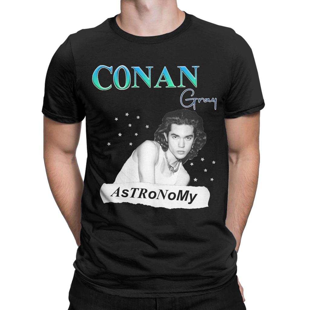 Astronomy Conan Gray T-Shirts Men Novelty Cotton Tees Round Neck Short Sleeve T Shirt 4XL 5XL 6XL Clothing