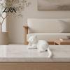 Cute Lazy Cat Ornament 3D Printed Statue, Small Holding Face Figurine, Low-saturation Home Decor Animal Sculpture for Office Desk Decor, Gifts