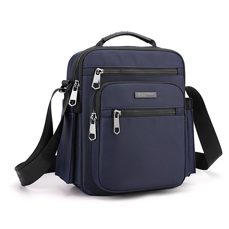 Men's Large Capacity Waterproof Oxford Crossbody Backpack