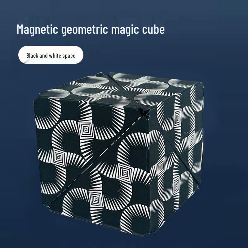 Cub Geometric Magnetic 3D - Jucărie Educativă pentru Copii și Ameliorator de Stres
