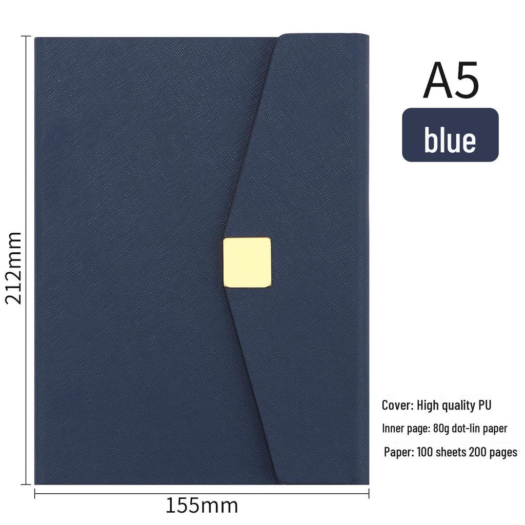 Cuaderno A5 Personalizado con Hebilla Magnética - Set de Regalo con Logo - Souvenir Corporativo Ideal