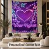 Valentine Love (46) Theme Custom Tapestry Personalized Custom Name Text Wall Hanging Tapestry Home Decor Background Cloth