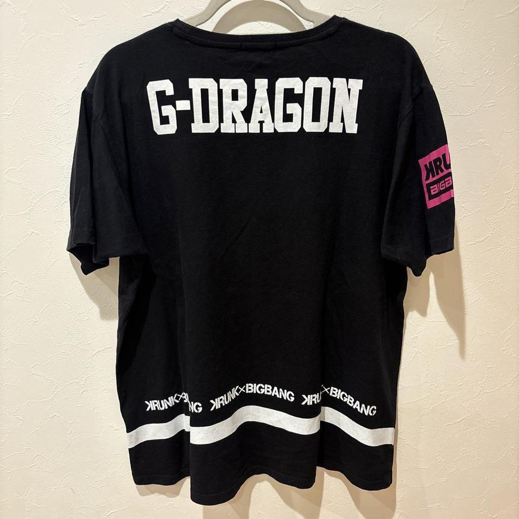 [USED] KRUNK X BIGBANG G-DRAGON Collaboration T-shirt, Black, Korean Style