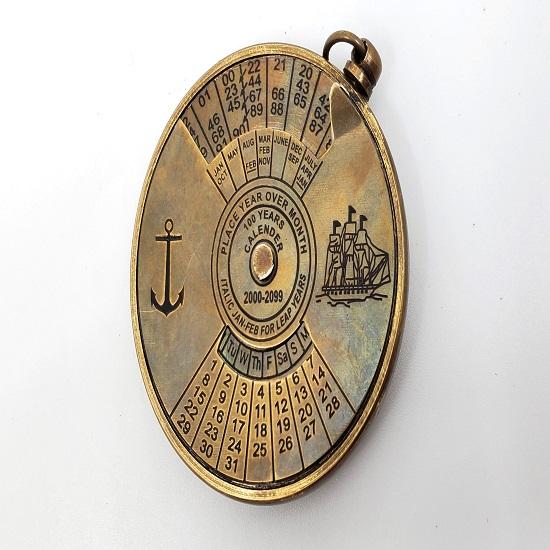 Brass Miniature Calendar 37mm, 40mm and 50mm Tiny Working Adjustable Calendar 50mm or 100mm