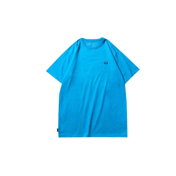 Vans Off The Wall Tee Minimalistic Small Logo Short Sleeve Couple Style Blue Men s VN0A49R72RD XL