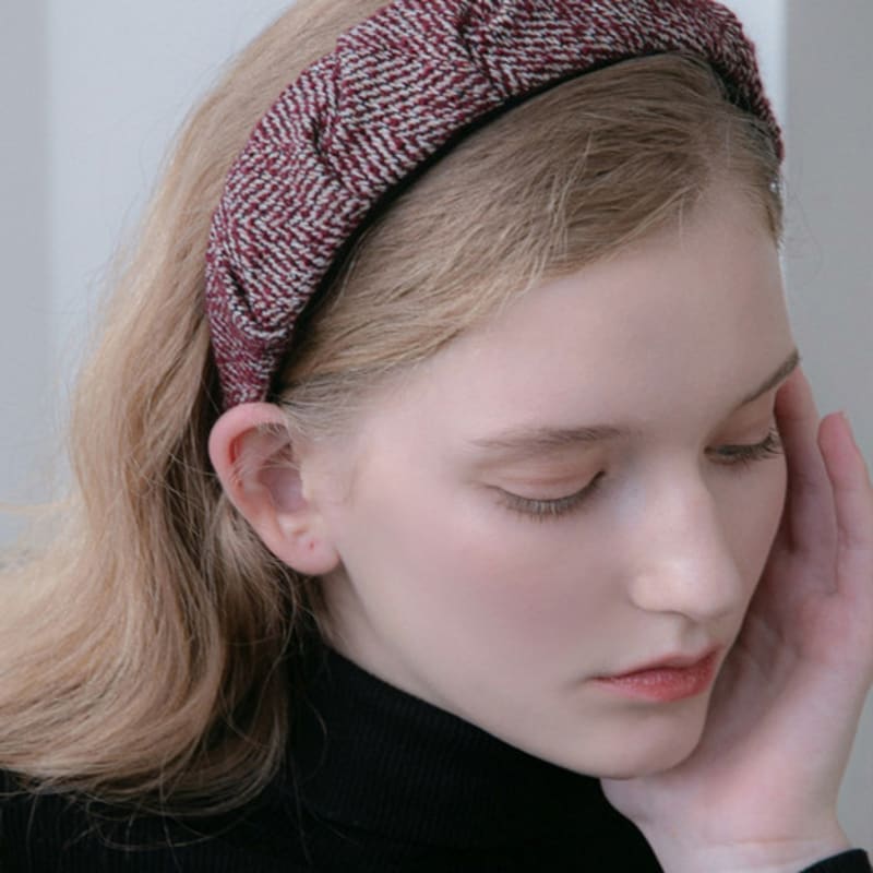 Jean Paul Clarisse Woll-Fischgräten-Haarband JP-22-210HB