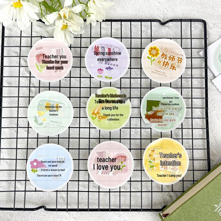 Creative Thank You Stickers for Teachers - 'You've Worked Hard' Souvenir Gift Set