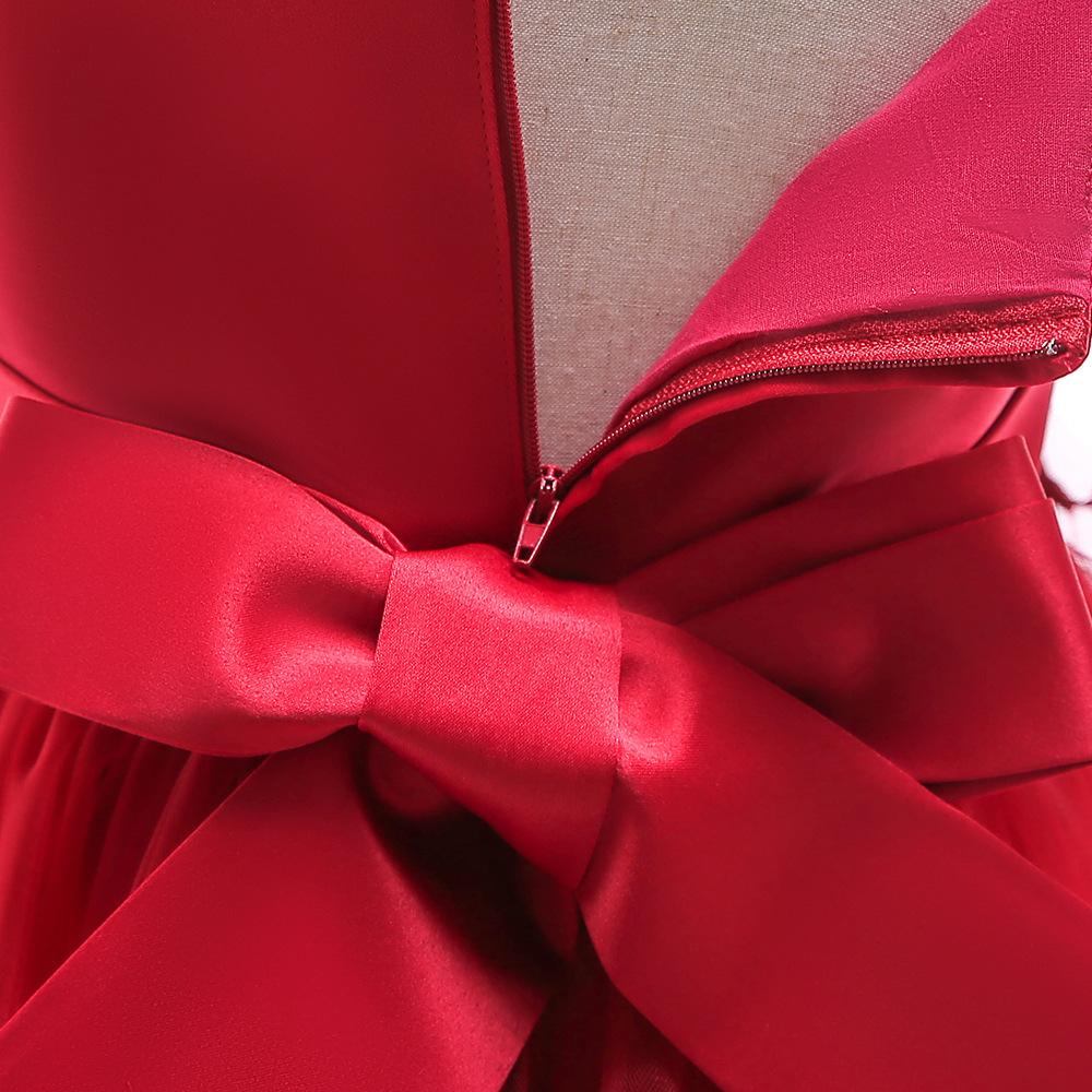 Children Wedding Dress Girls First Holy Communion Formal Long Gown Appliques Lace Princess Party Prom Dresses for Girls 6-14yrs