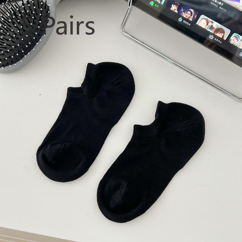 5 Pairs of Female Spring and Summer Thin Shallow Mouth Can Not Fall Off with Boneless Breathable Invisible Socks