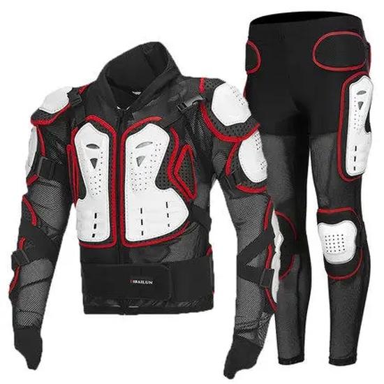 Motorcycle Armor Suits Motocross + Gears Long Pants Protection Motorbike Armadura Racing Back Protector,HZYEYO, D-232
