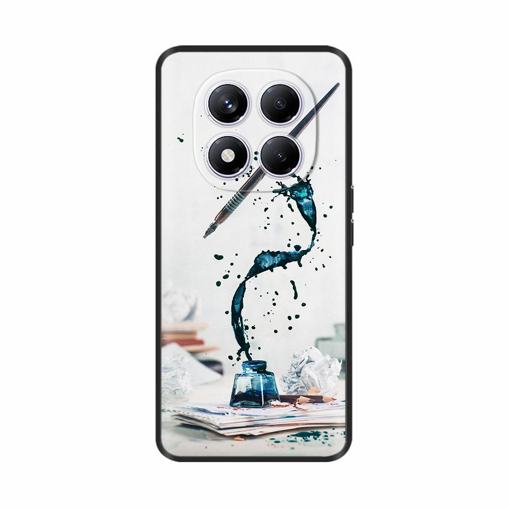 Hülle Für Xiaomi Redmi Note 14 Pro 4G Hülle Note14 14Pro + 4G 5G Handyhüllen Weiche Schwarze Silikon Stoßfeste Schale Rückseite Funda