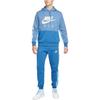 Nike Logo Print Muster Kordelzug Elastischer Bund Bündchen Sporthose Herren Hose Blau DM5209-407