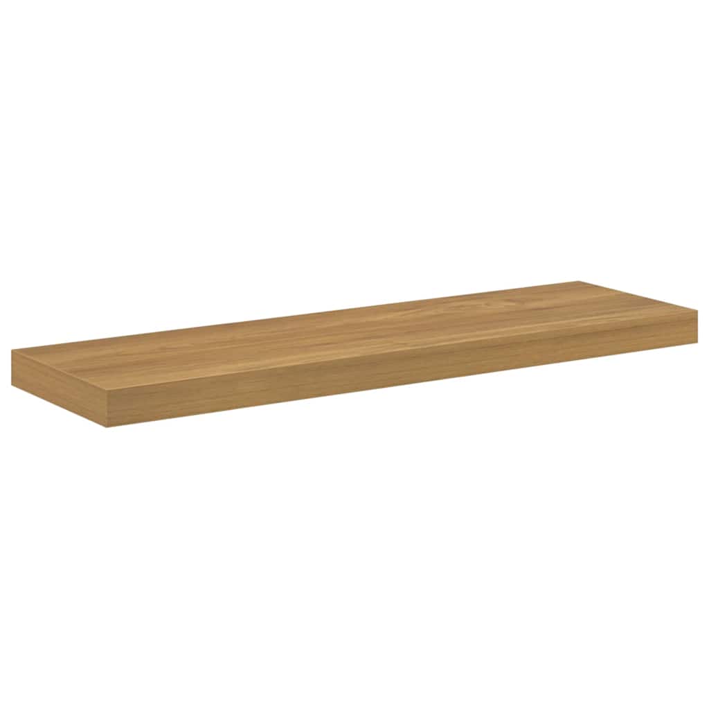 Wall Mounted Shelf Set 4 pcs Brown 90 x 23.5 x 4 cm Particleboard
