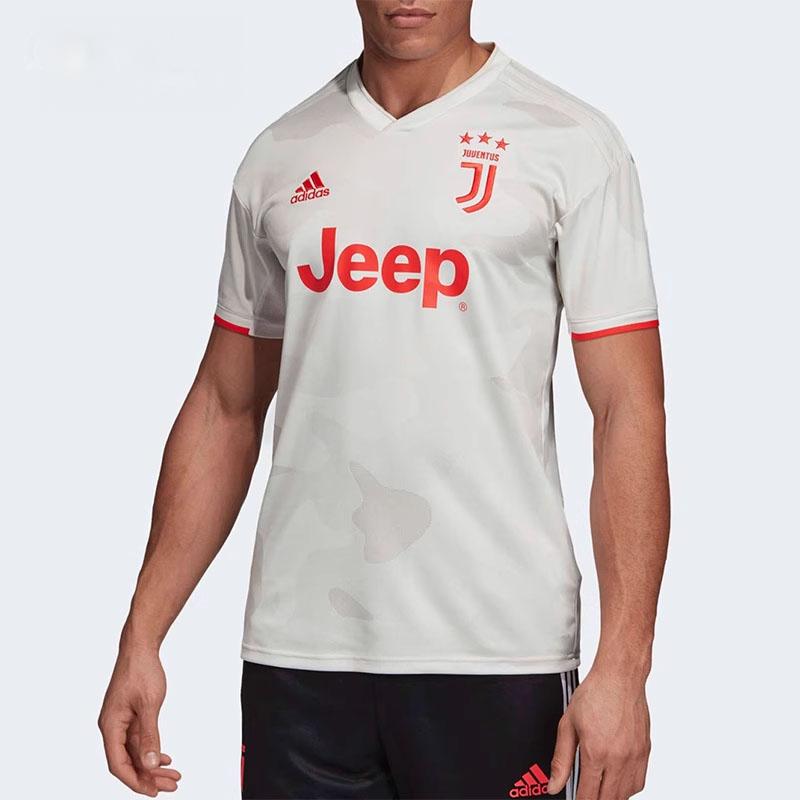 Adidas V-Neck Letter Print Short Sleeve T-Shirt Men Tops Gray DW5461