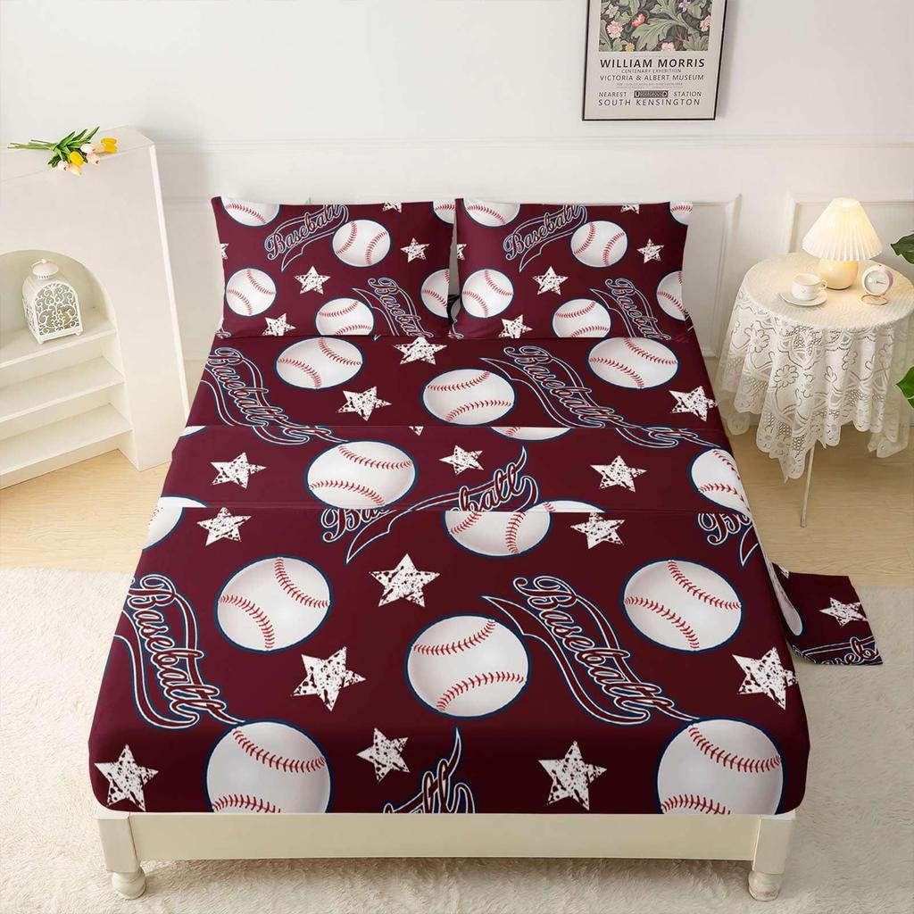 Forest Animal Fox Deer Bear Pattern Sheet Four-Piece Bedroom Room Dormitory Bedding Decoration
