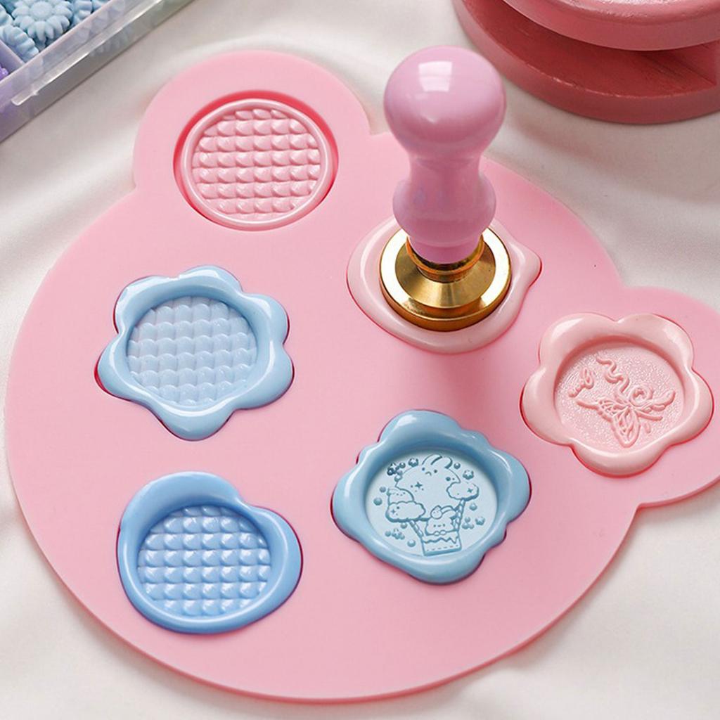 Wachssiegelstempel Silikonform zur Herstellung von Wachsstempel Schokolade Handwerk DIY Epoxidharz Gießen Antihaftend Leicht zu Entformen