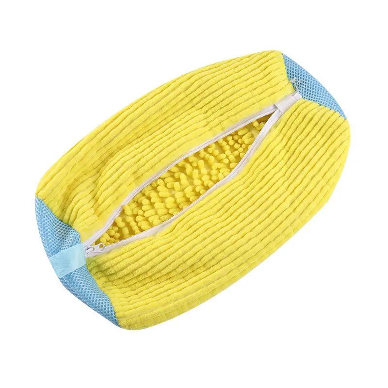 Wash Shoes Laundry Bag Padded Net Polyester Protector for Washing Machine Sneakers Drying Storage Home Travel Cleaning Daily Use