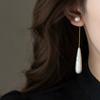 New Arrival French Elegant Niche Design Water Drops Imitation Pearl Dangle Earrings For Women Fashion Simple Jewelry Gifts