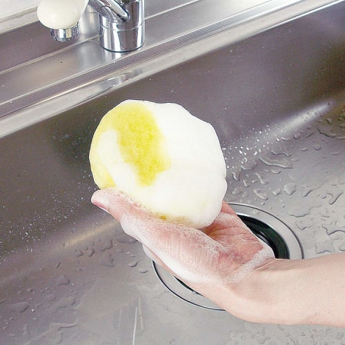 Azuma Industrial Kitchen Sponge, Water-Draining, Long-Lasting, Foaming, TK Colorful 3-Color Set, Lock Nylon, Long-Lasting