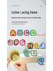 Children's Alphabet Lacing Cards: Educational Word Puzzle for Early Learning