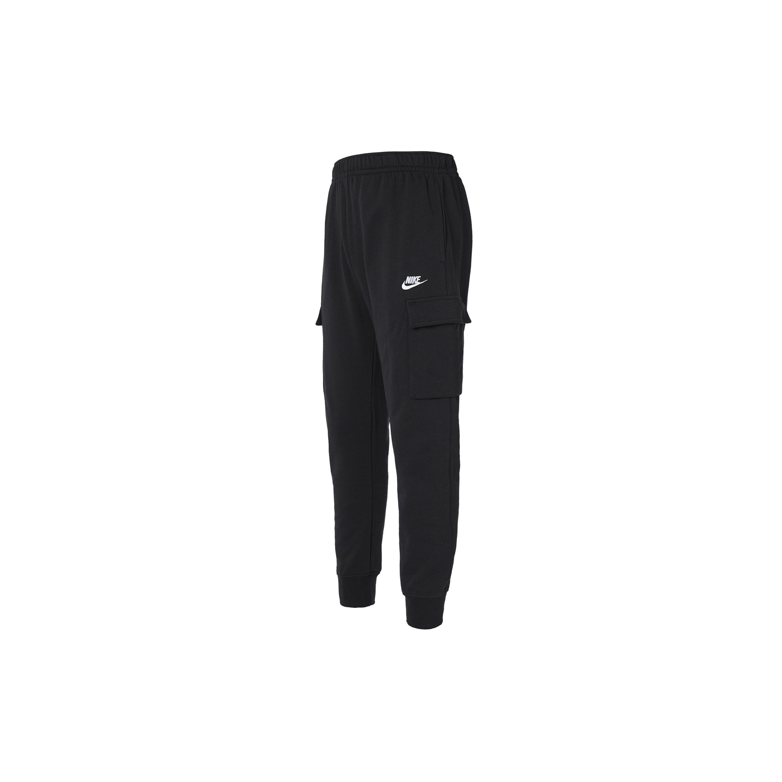 Nike MENS Sportswear Club French Terry Casual Overall Ankle Banded Pants Black Men s CZ9955-010 L