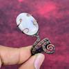 Rainbow Moonstone Ring Adjustable Ring Copper Wire Wrapped Real Gemstone Jewelry