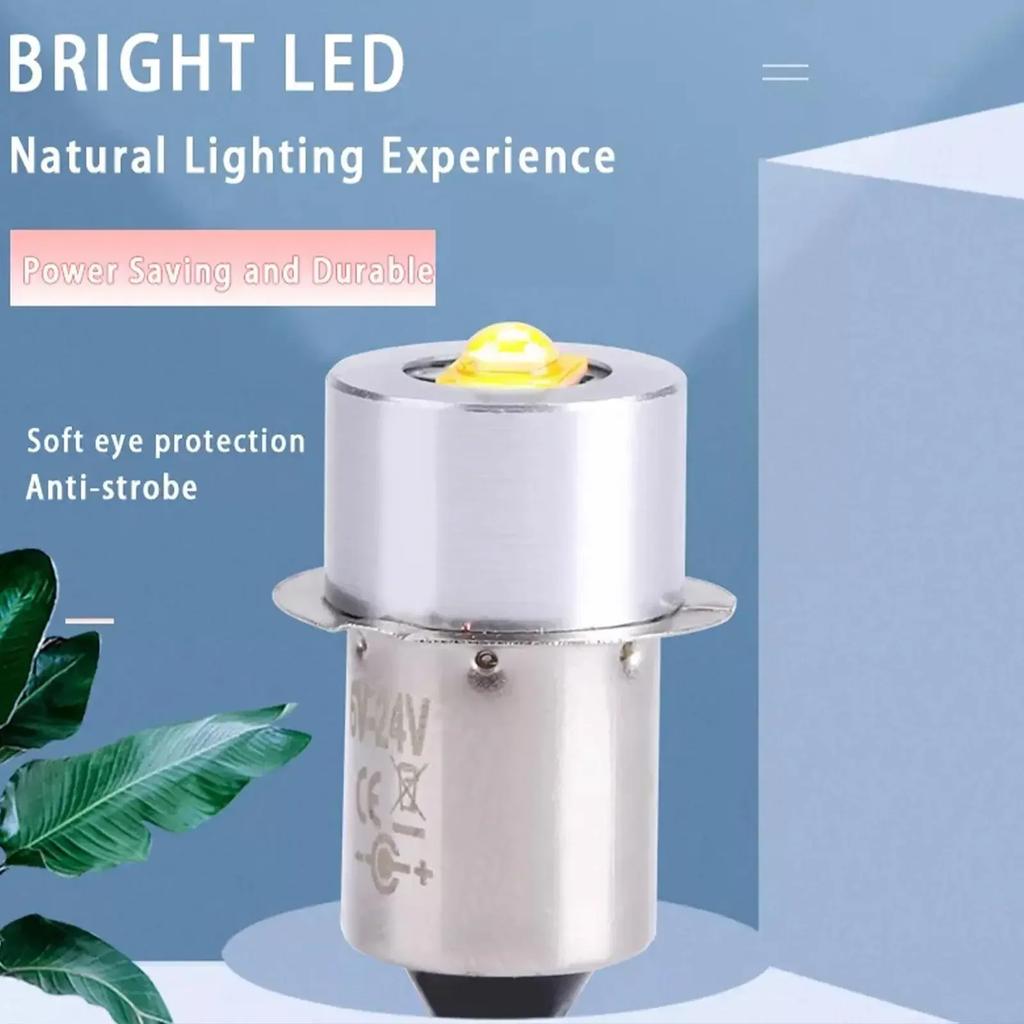 5W LED Upgrade Bulb - White/Warm White - Maglietti Flashlight - 6500K - 3W - DC 6V - 24V - Replace Bulb - Flashlight - Work Lamp