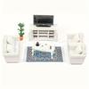 Miniature house, mini furniture, bedroom scene, furniture, sofa, single/double sofa, creative DIY, versatile, Christmas holiday