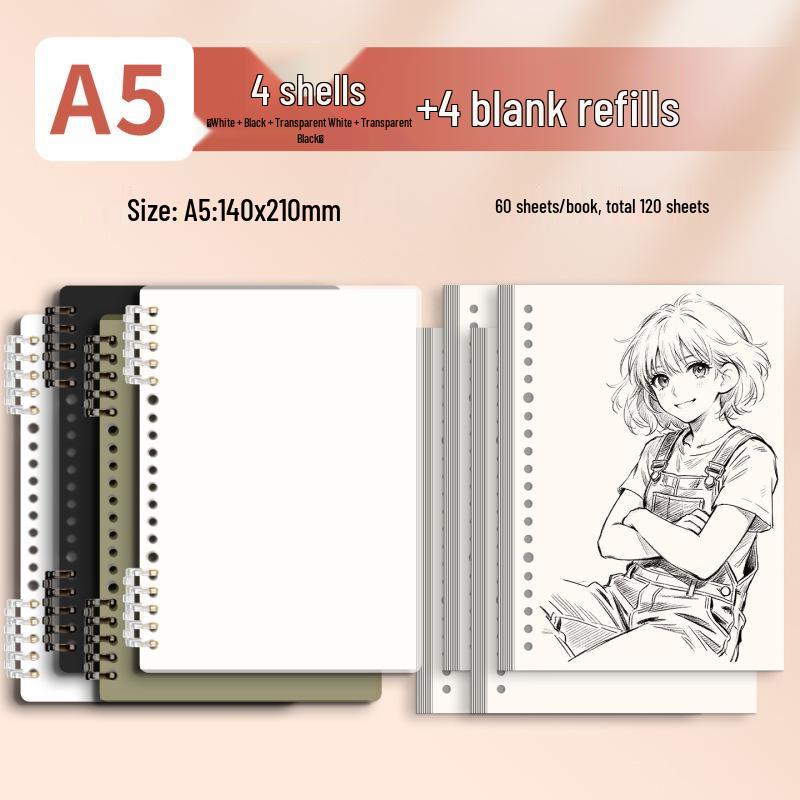 Morandi Detachable Student Sketchbook - Thick, Comfortable, Colorful Art Drawing Pad