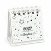 Portable 2027 Desk Calendar Polka Dots Paper Calendar Cute Mini Desktop Calendar  Desk Decor