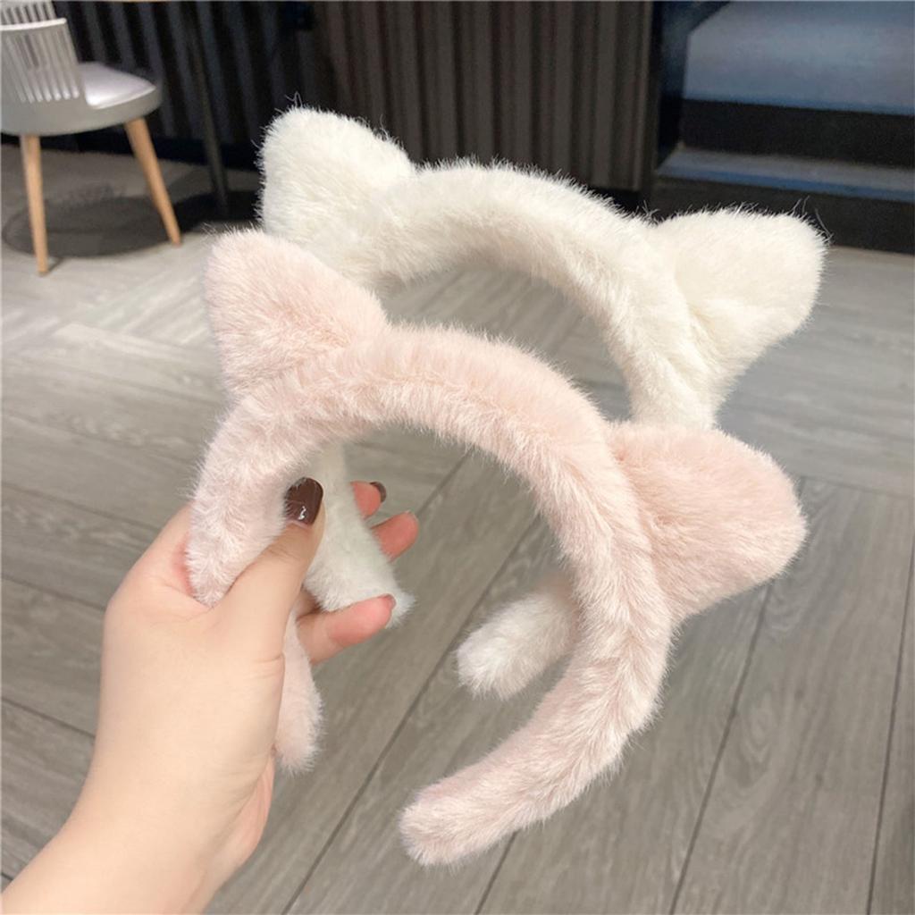Cosplay Cat Ear Headband Woman Students Carnivals Anime Character Hairband Cat Ear Headbands Plush Christmas Hair Hoop