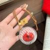 Creative Realistic Keychain 3D Fruit Key Holder Backpack Car Keyrings Fruit Rearview Mirror Pendant Decoration Gifts