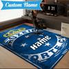 Custom Name Cruzeiro FC Crest Rug Game Carpet, Floor Mat for Bedroom Living Room Entryway Rug, Home Decor Idea Gift for Christmas Birthday
