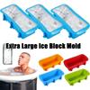 Portable Extra Large Ice Block Mold Reusable Ice Bath Large Ice Grid Mould Silicone Ice Box