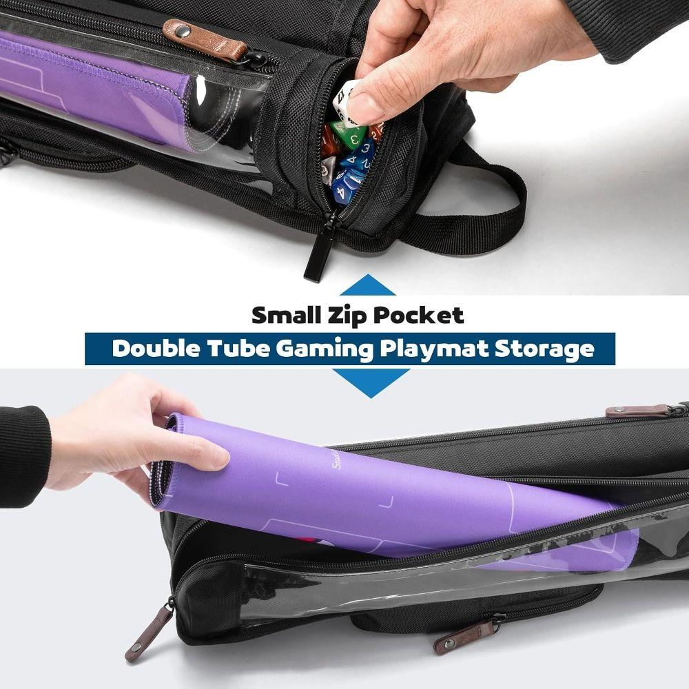 Large Capacity Gaming Playmat Case Shoulder Strap Playmat Carrying Case  Card Game Accessories