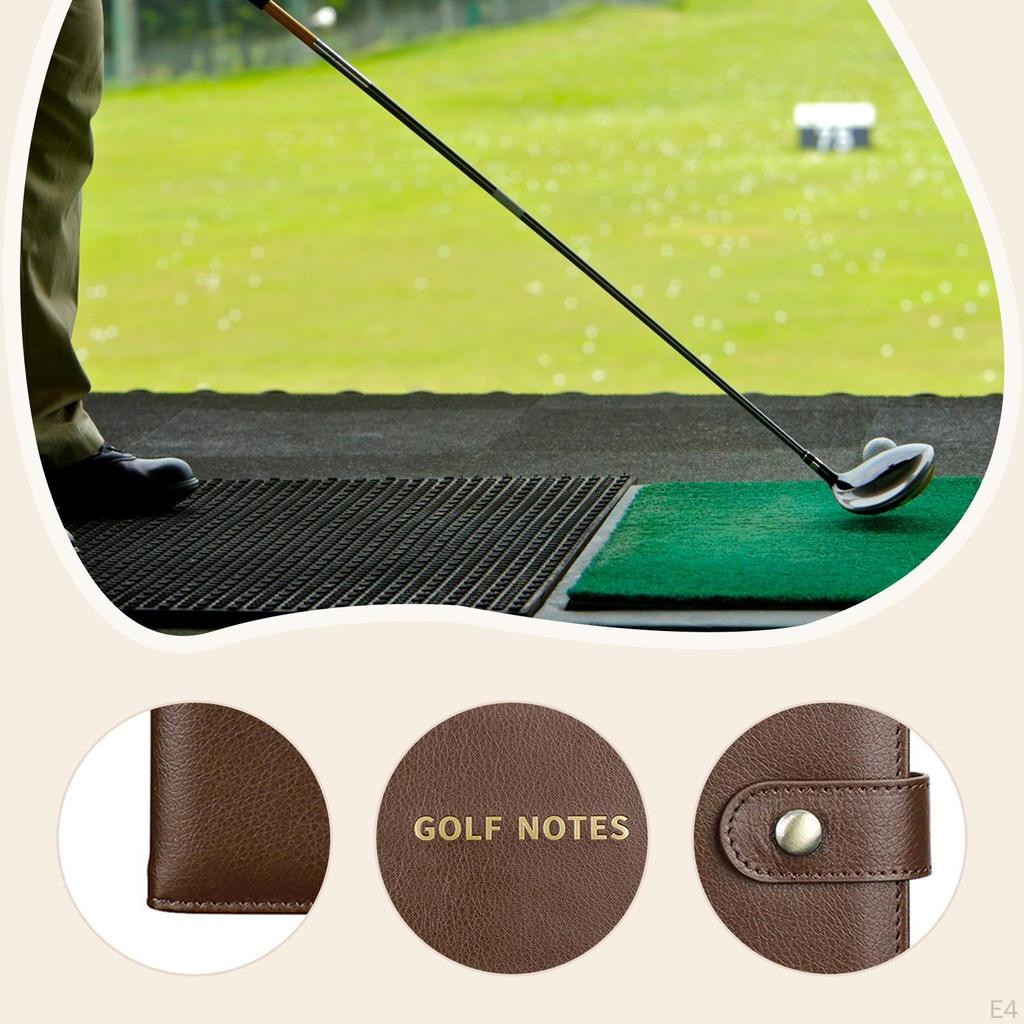 Golf Scorecard Book Golfs Club Bag Accessories 100 Pages Competition Supplies Yardage