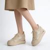Spring Summer Lace Shoes Women Platform Sneakers Daily Party Sweet Ladies Casual Shoes Height Increasing 7cm
