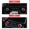 Air Conditioner Switch Button Knob Cover, AC Ring Covers, Volume Knob Ring Cover, Car Interior Decor Compatible with Honda CRV 2017 2018 2019 2020