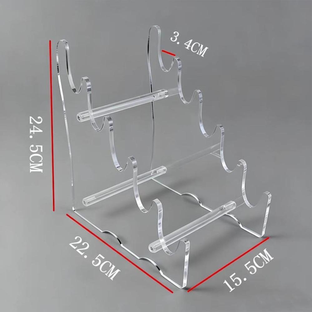 Acrylic Material Desktop Storage Rack Organizer Function Display Function Display Rack Universal Transparent Bamboo Flute Stand