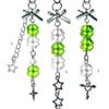 Trendy Silver Star Phone Lanyard Fashion Keychain Phones Charm Bag Pendant Accessory for Purse and Wallet Pendants