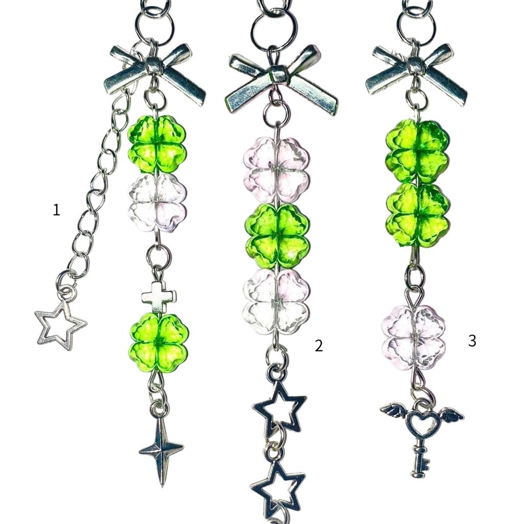 Trendy Silver Star Phone Lanyard Fashion Keychain Phones Charm Bag Pendant Accessory for Purse and Wallet Pendants