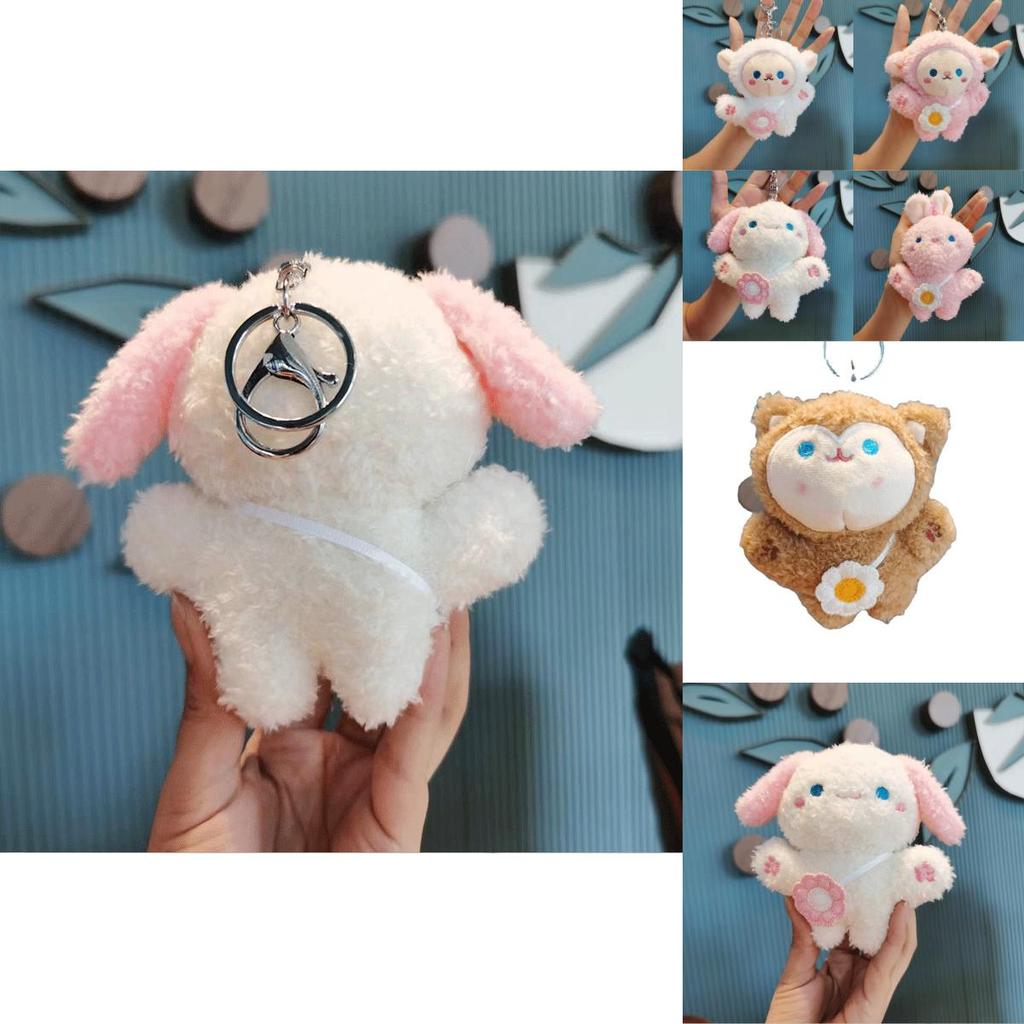 Adorable Plush Sheep Backpack Buddy Cute Animal Doll Bag Keychain Toy Gift