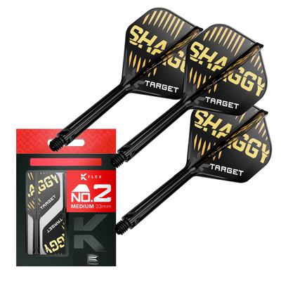 Target Pfeile Scott Williams KFLEX Flight Shaft 2 Kflex Flight Short Inbit und Medium & System, Nein. (Standard) All-in-One 3er-Pack (19 mm), (26mm),