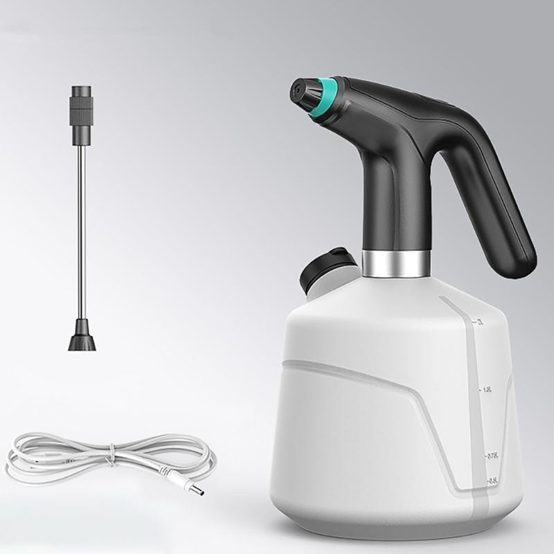 Convenient 2L Automatic Watering Can Electric Watering Sprayer with Adjustable Sprayer Nozzle for Home and Office Plant