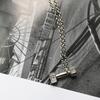 Hip-hop Dumbbells Titanium Steel Necklace Earth Cool Dancing Male Couple Sweater Chain with Stainless Steel Jewelry Neck Chain Accessories