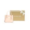 Michael Kors MK Mercer Logo Vintage Solid Color Accordion Shoulder Crossbody Bag Women Handbags Cherry-Blossom-Pink 35S1GM9M2L-648