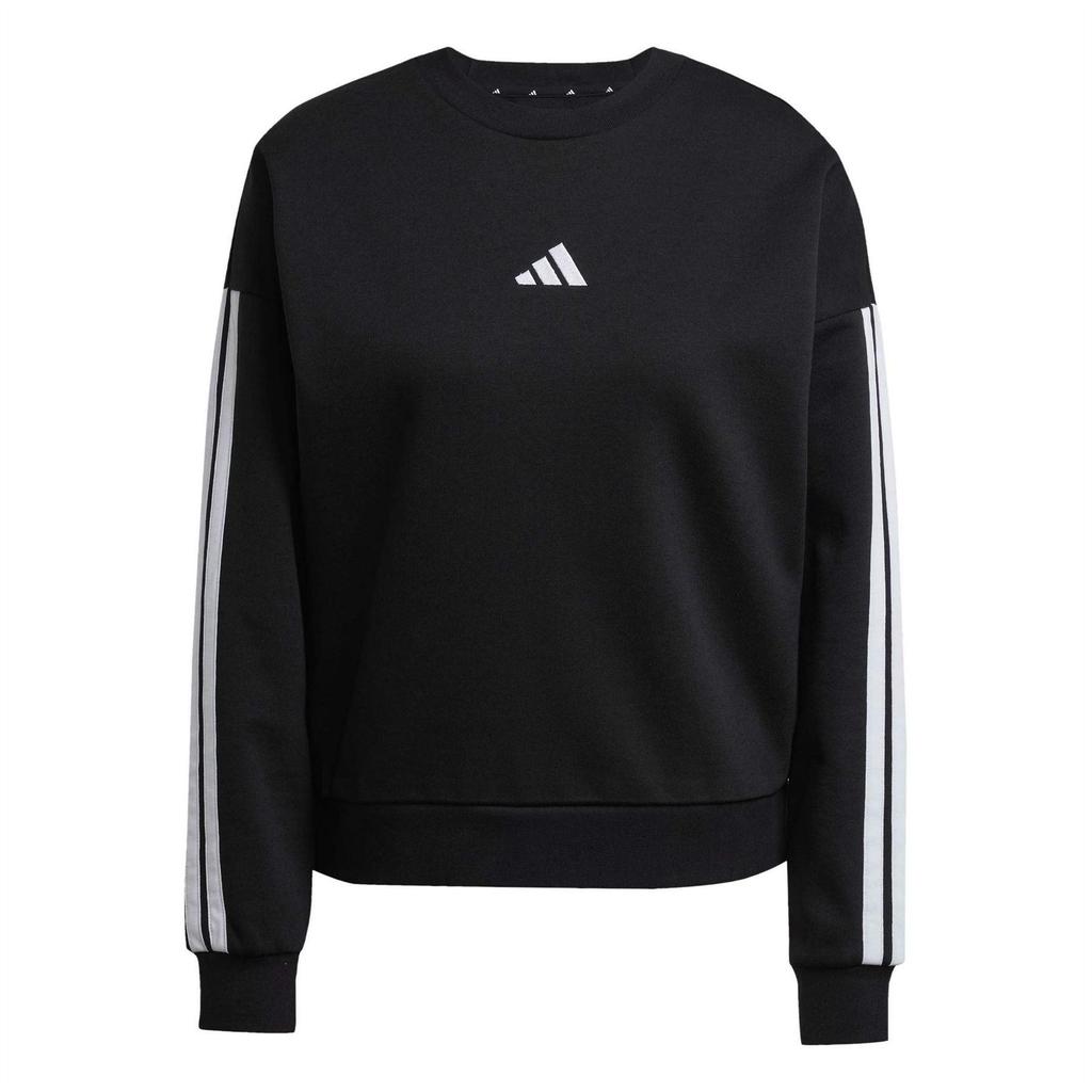 adidas Womens/Ladies Studio Lounge 3 Stripes Loose Fit Sweatshirt