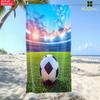Football Field 2D Print Beach Towel Microfiber Soft Ultra Absorbent Lightweight Quick Dry Towel for Beach Party Travel Camping H