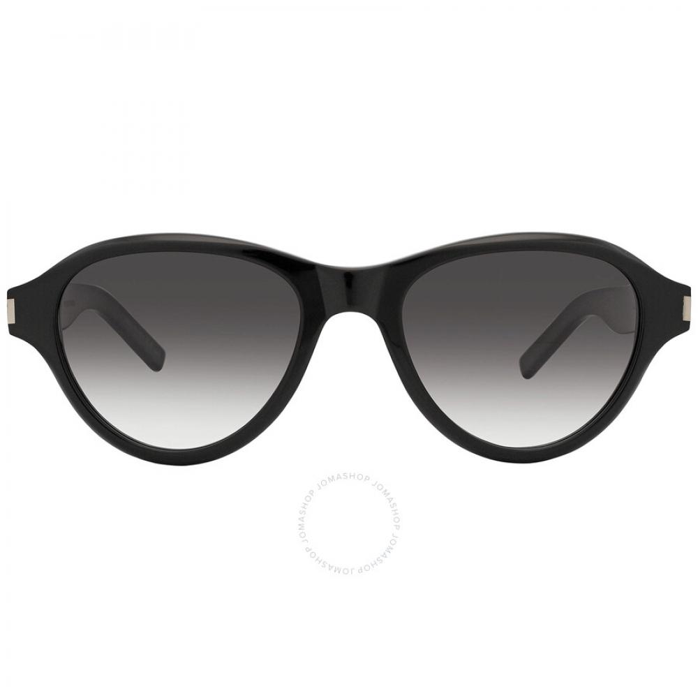 

Saint Laurent Grey Gradient Oval Unisex Sunglasses SL 520 SUNSET 001 51