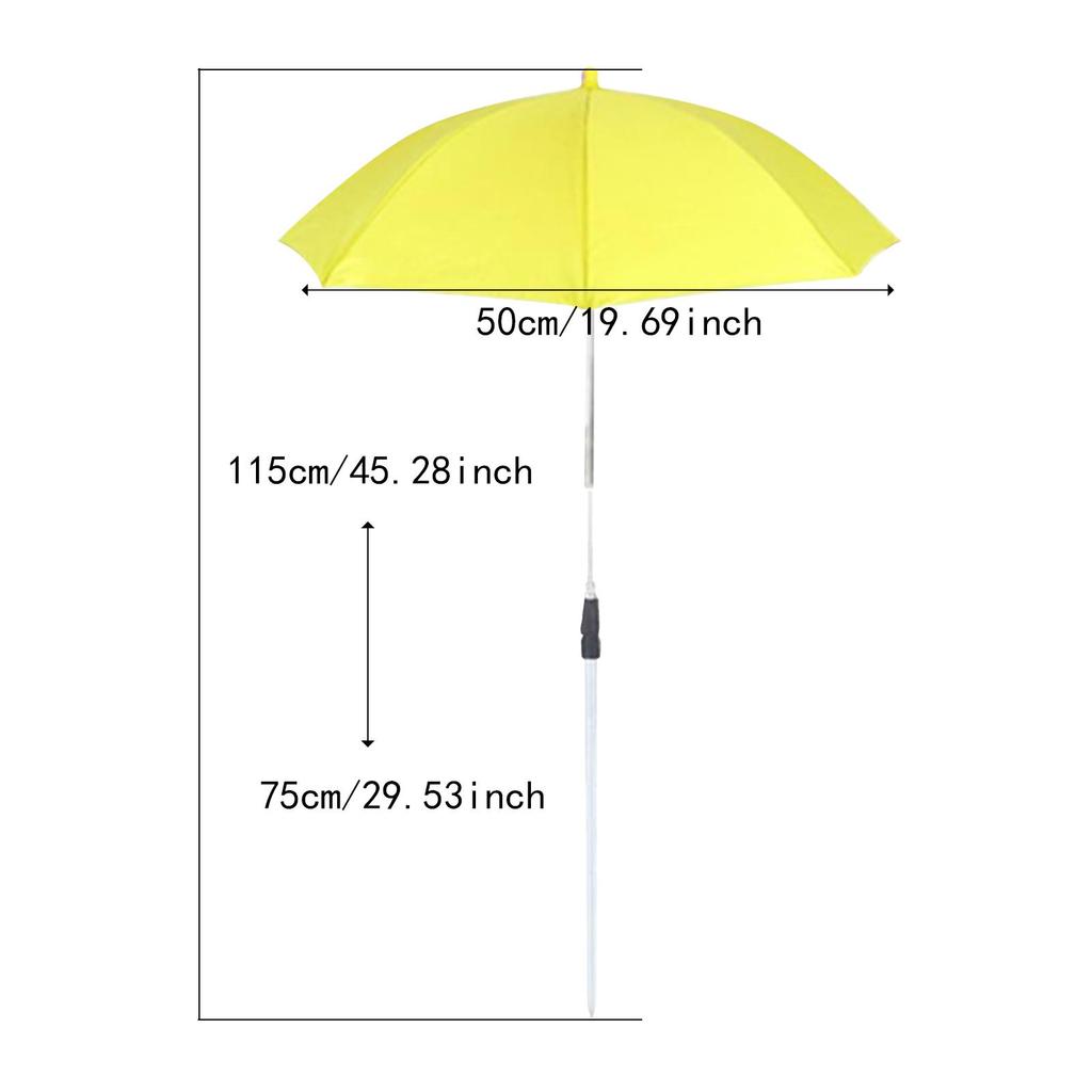 Accessory for Potted Plants with Adjustable Garden Umbrella